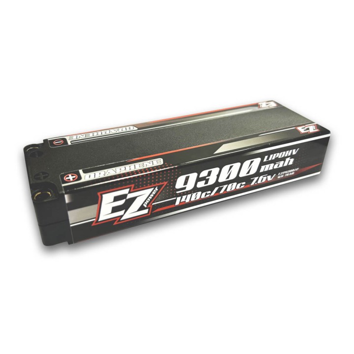 Ezpower Lipo 9300mah Long-Run 7.6v 2s 140/70c HV Graphene - 5mm