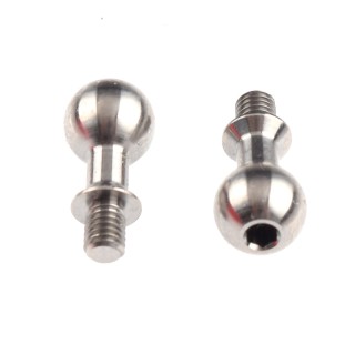IRIS 6.5X3.75mm Suspension Ballstud+1.5mm Neck Titanium (2 pcs.)