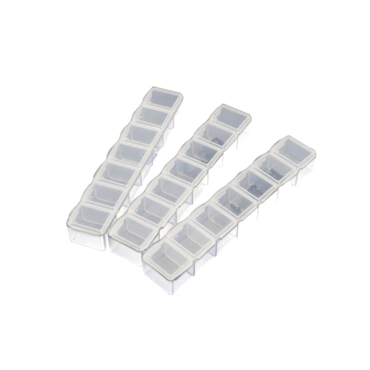 Koswork 7 Compartments Box 165x34x25mm (3 sets)