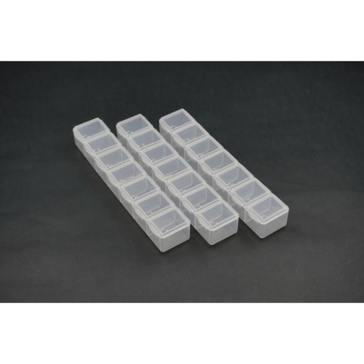 Koswork 7 Compartments Box 165x34x25mm (3 sets)