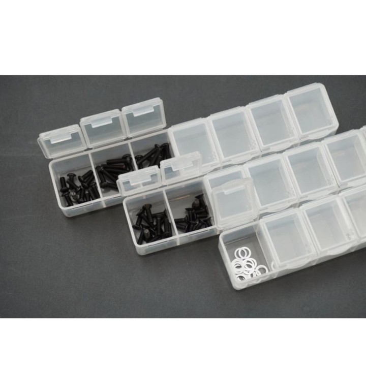 Koswork 7 Compartments Box 165x34x25mm (3 sets)