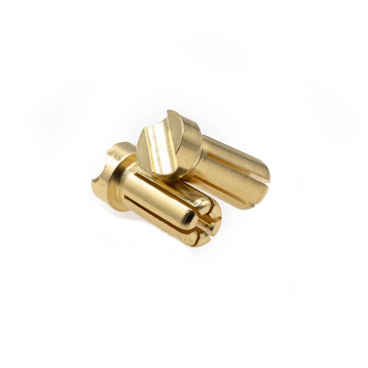 MonacoRC 5mm Gold Plug Male Short (2pcs)