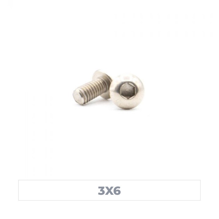 MonacoRC M3x6 Titanium Hex Socket Button Head Screw (10)