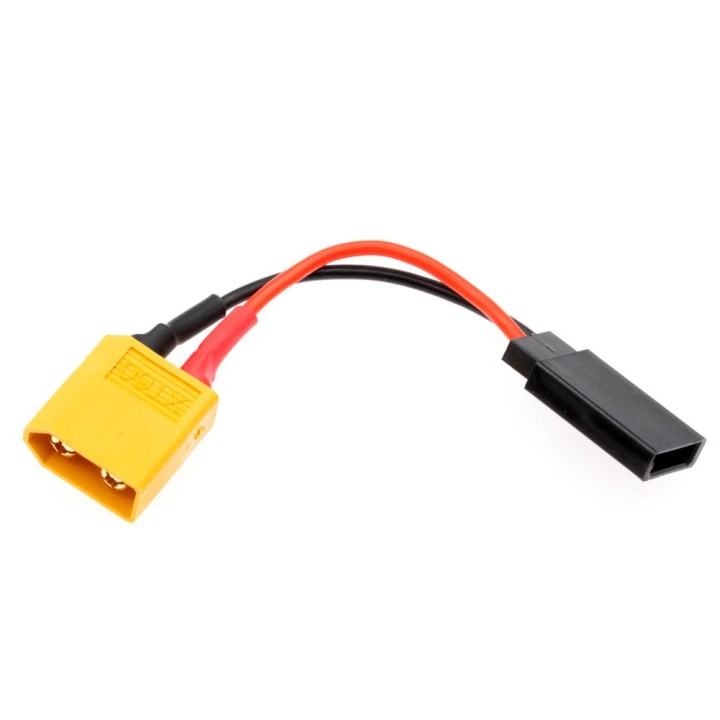 MonacoRC Rece. to XT60 Device Converter Adapter Plug Lead 20AWG 50mm