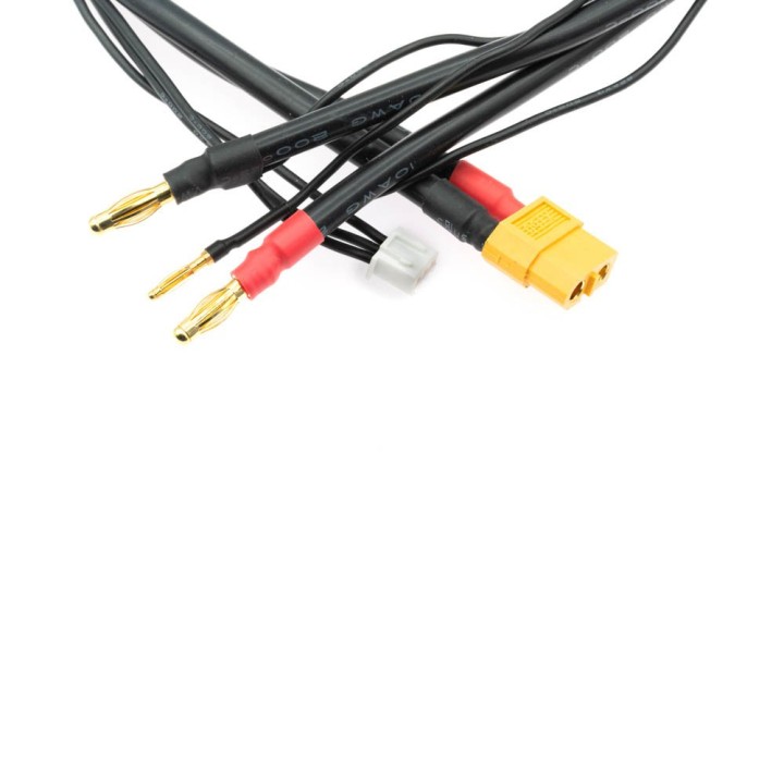 MonacoRC 6S Charging Cable 4.0mm to XT60 10AWG 100mm JST-XH 70mm
