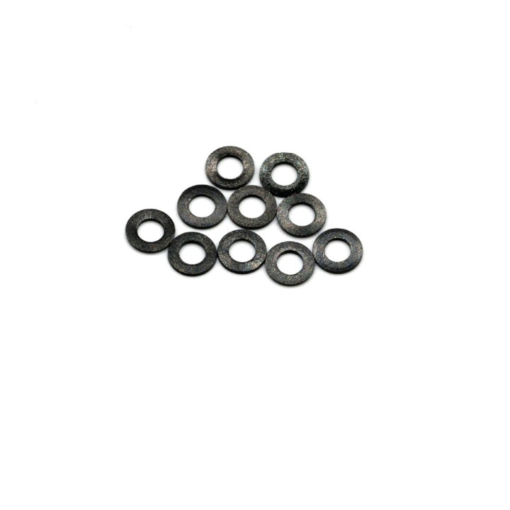 MonacoRC Alu Shim 3x6X0.25mm - Black (10)
