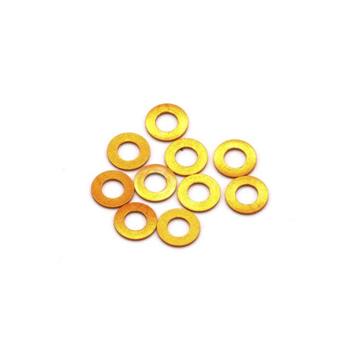MonacoRC Alu Shim 3x6X0.25mm - Orange (10)