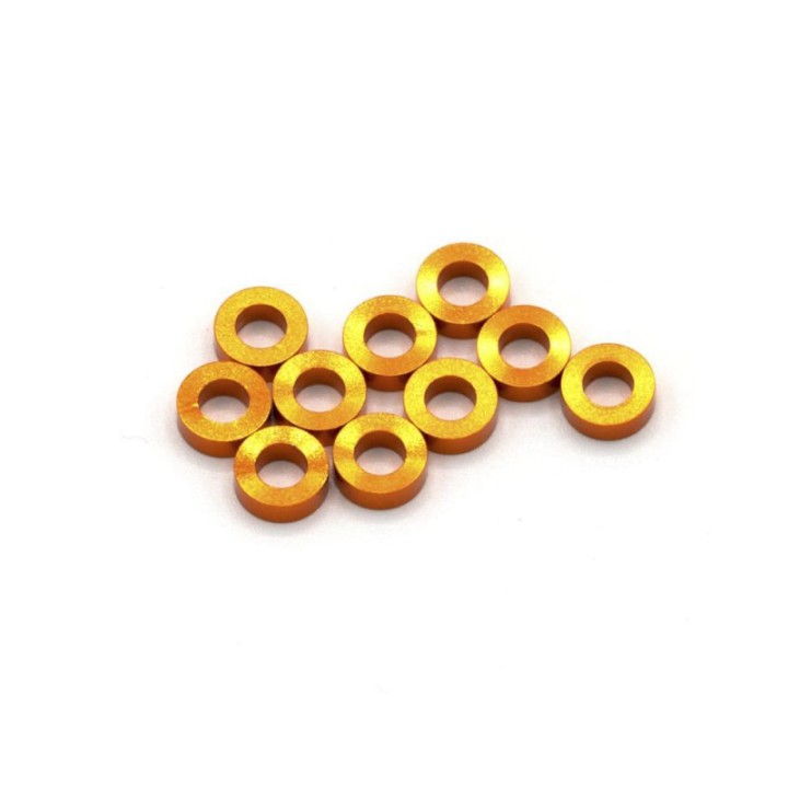 MonacoRC Alu Shim 3X6X2.5mm - Orange (10)