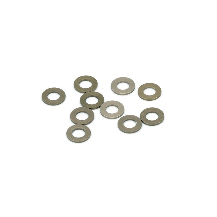 MonacoRC Alu Shim 3x6x0.5mm - Smoke Grey (10)