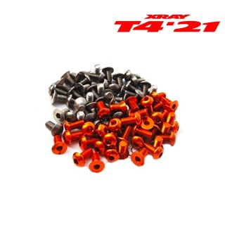 MonacoRC T4 2021 Titan/Alloy Screw Set - Orange