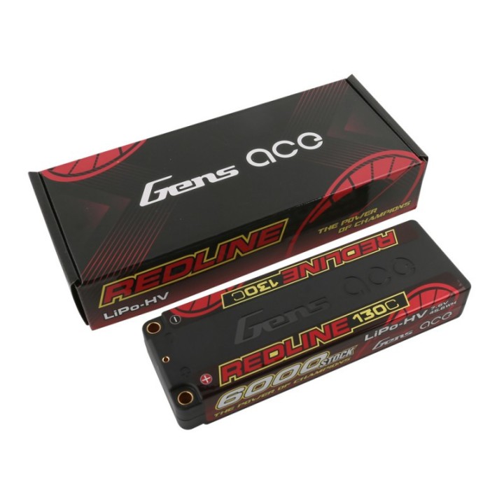 GA60002S13L5 Gens Ace Lipo 2S 6000Mah 7.6V Hv 130C Stick Pk5