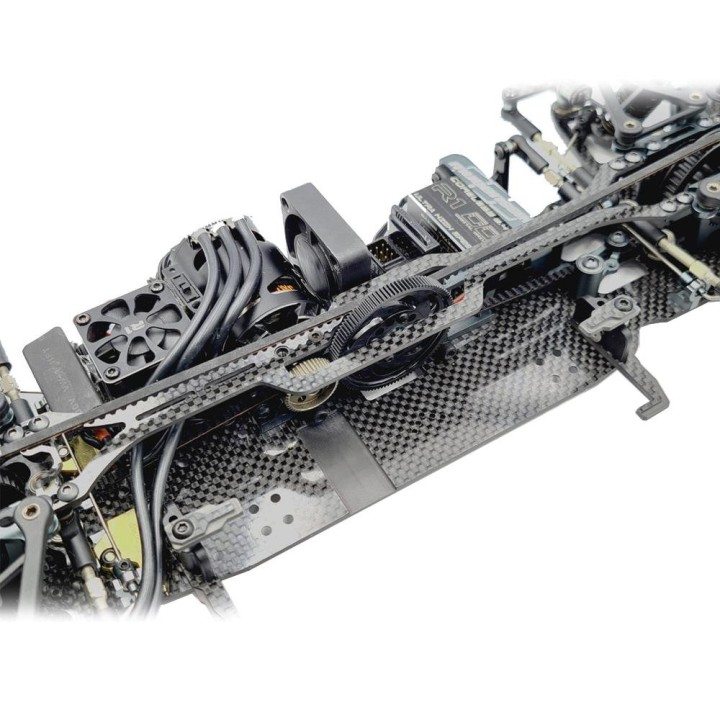 RCMaker SlimFlex 1pc 1.6mm Carbon Topdeck For Mugen MTC2
