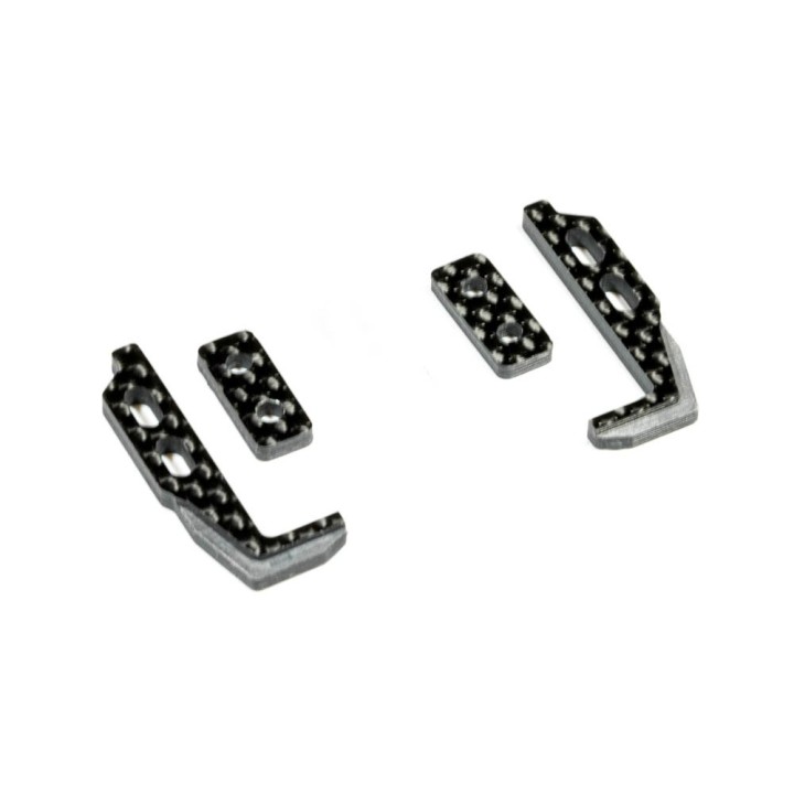 RcMaker GeoCarbon Slim Battery Mount Set for Mugen MTC2