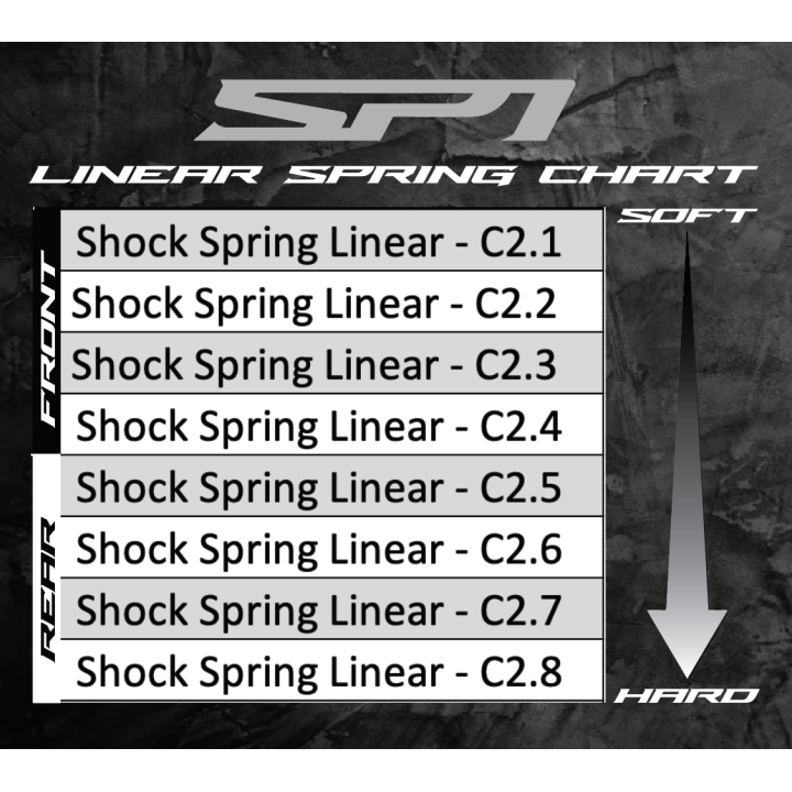 RCM-SP-11006 RC Maker Shock Spring Linear - C2.6 