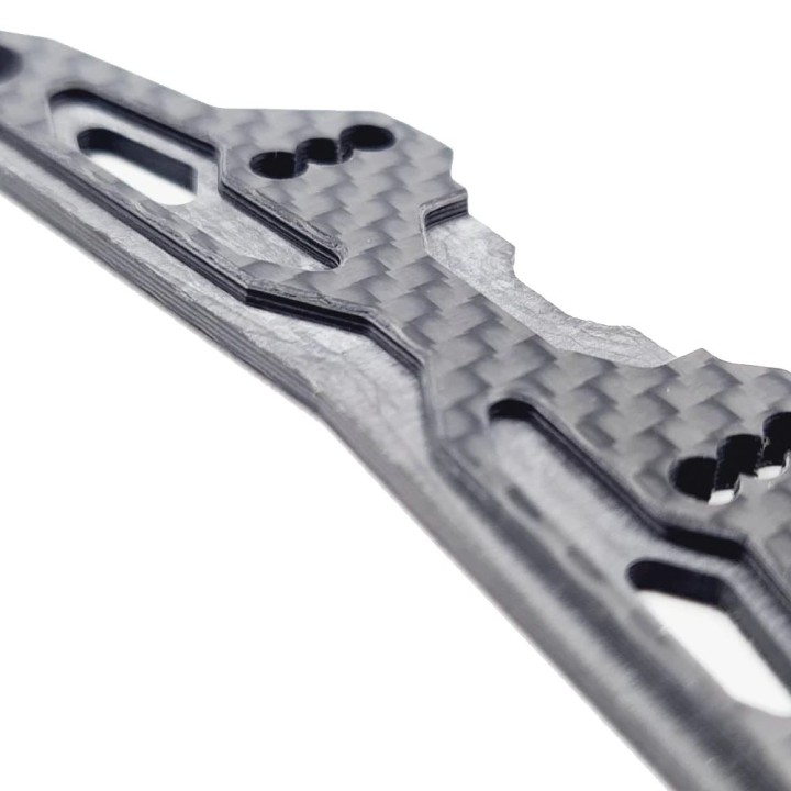 RcMaker GeoCarbon Bumper Plate W/Stopper for Xray T4 '20/21