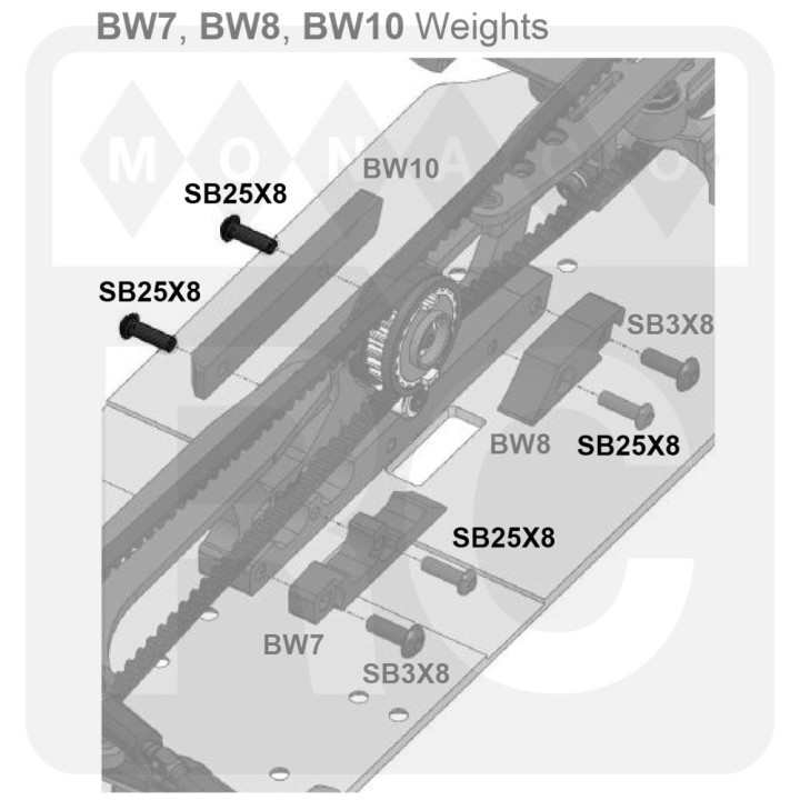 SB25X8 Awesomatix SB2.5X8 M2.5x8 Button Head Screw (5)
