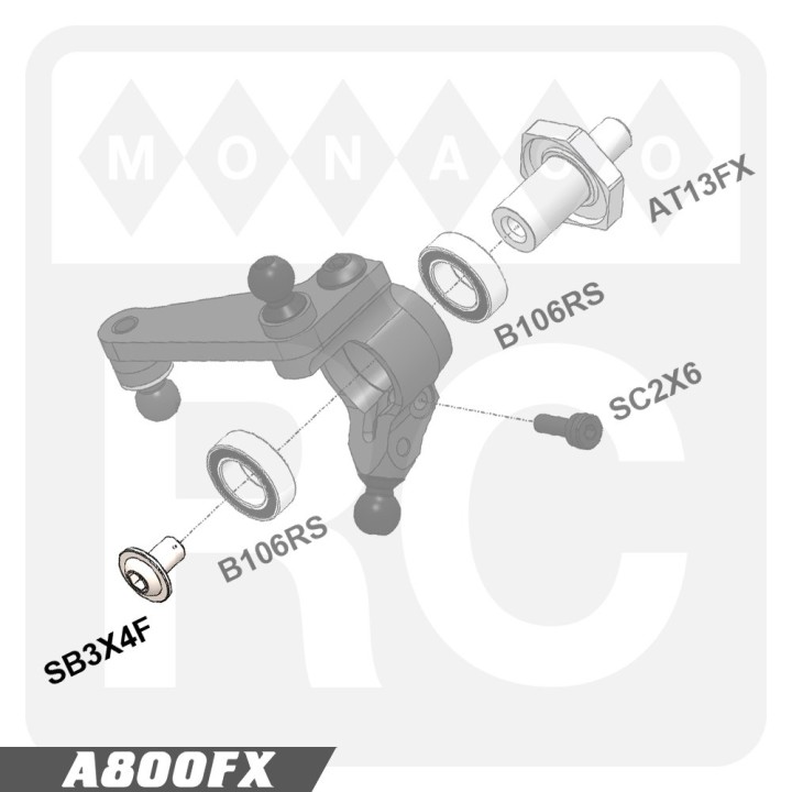 SB3X4F Awesomatix M3x4 Button Flanged Head Screw (2)