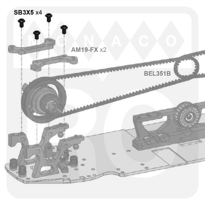 SB3X5 Awesomatix M3x5 Button Head Screw (4)
