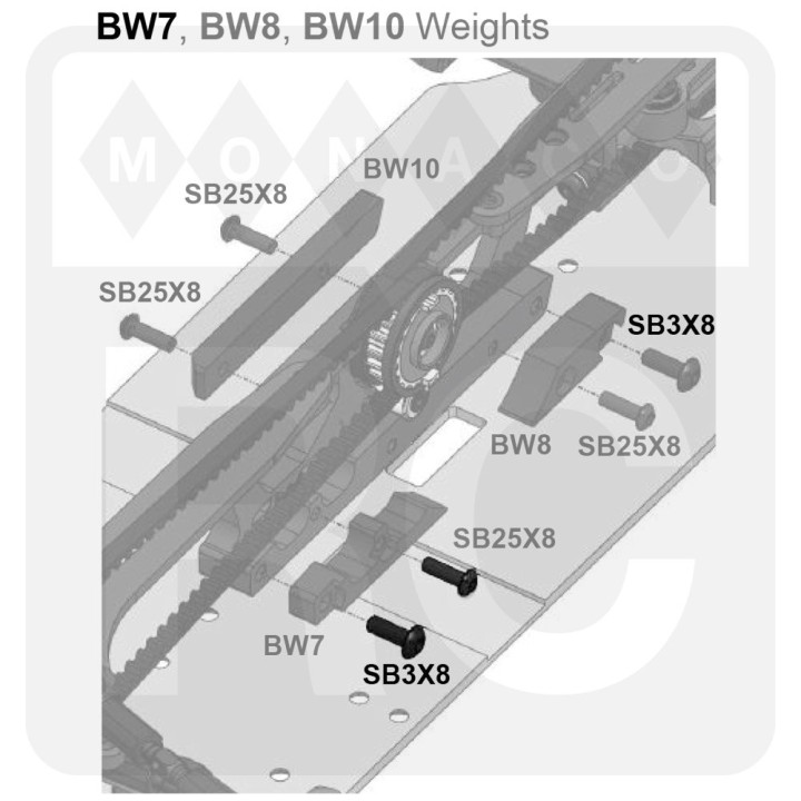 SB3X8 Awesomatix M3x8 Button Head Screw (4)