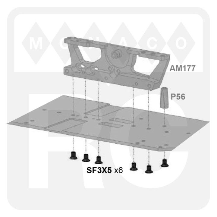 SF3X5 Awesomatix M3x5 Flat Head Screw (5)