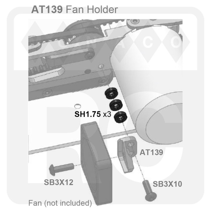 SH1.75 Awesomatix 6x3x1.75mm Spacer (Black) (10)