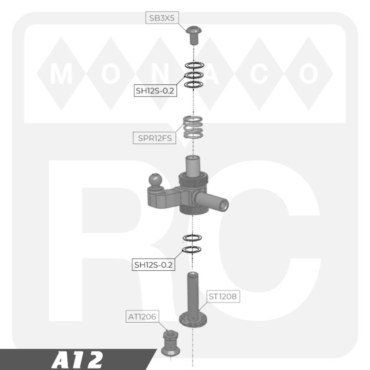 SH12S-0.2 Awesomatix Spring Shim 0.2mm
