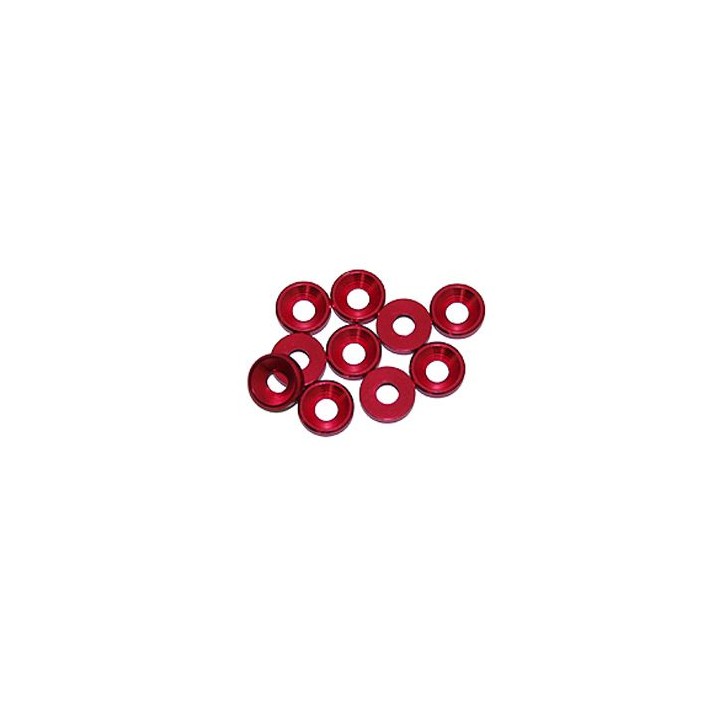 UR1501-R Ultimate 3 mm. Alu. Washer Red (10 Pcs)