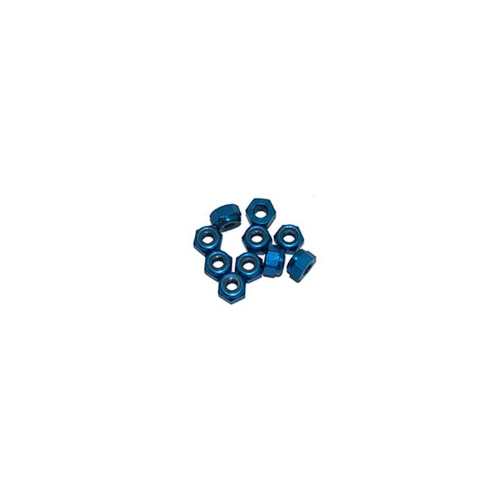 UR1502-A Ultimate 3 mm. Alu. Nylon Nut Blue (10Pcs)