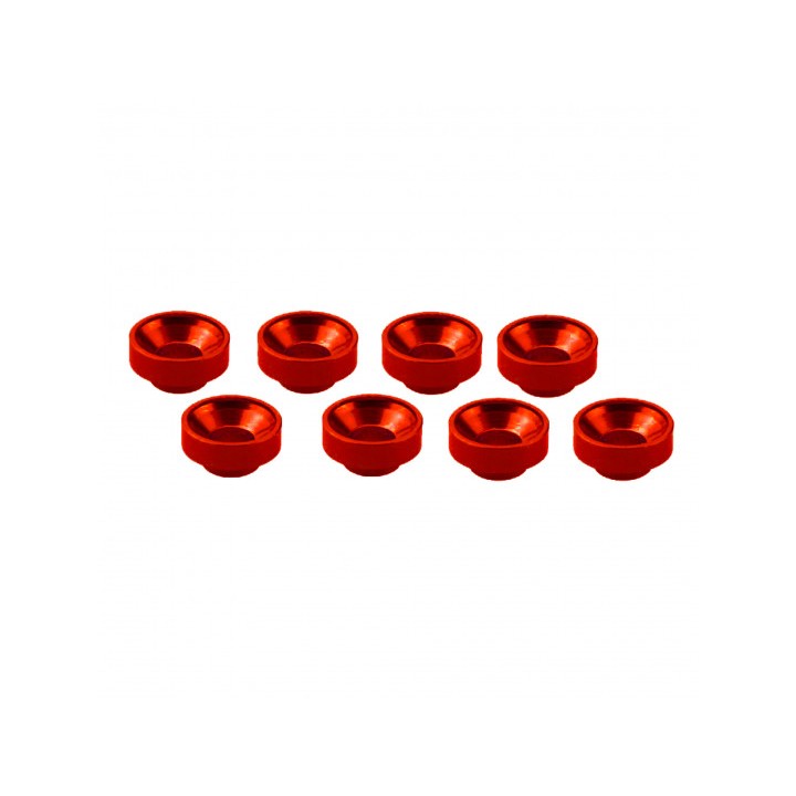 UR1507-R Ultimate M3 Aluminum Servo Washer Red (8 Pcs)