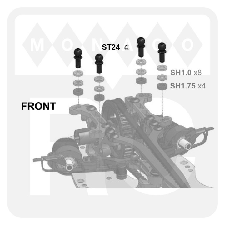 ST24 Awesomatix Awesomati 4.8mm Ball Stud (4)