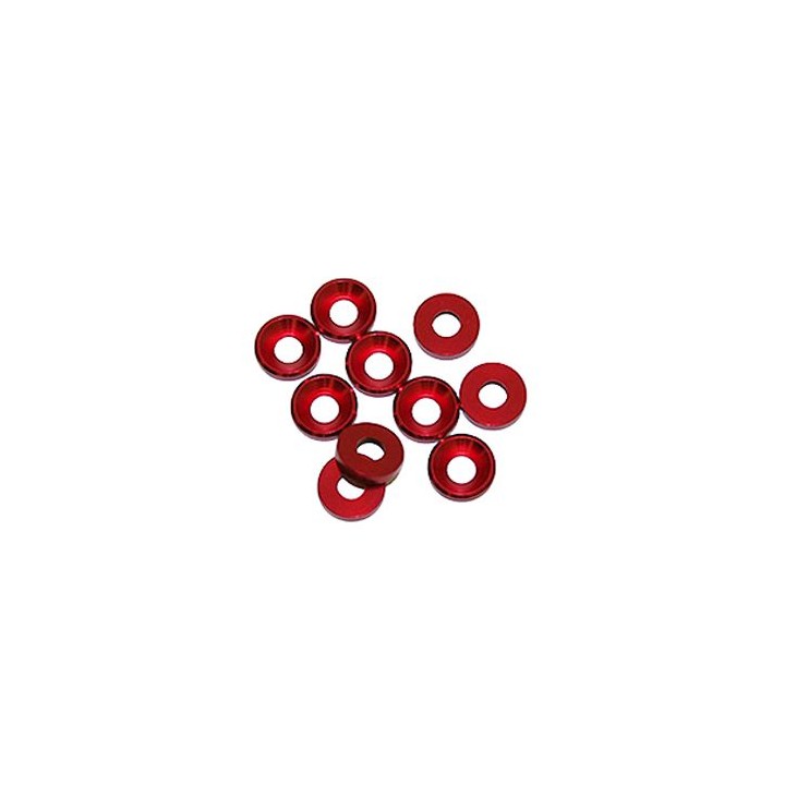UR1511-R Ultimate 4 mm. Alu Washer Red (10 Pcs)