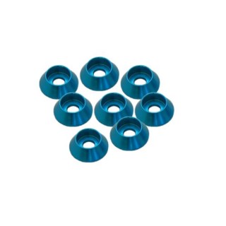 UR1521-A Ultimate 3mm Aluminium Cap Head Washer Blue (8 Pcs)