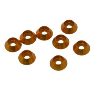 UR1521-G Ultimate 3mm Aluminium Cap Head Washer Gold (8 Pcs)
