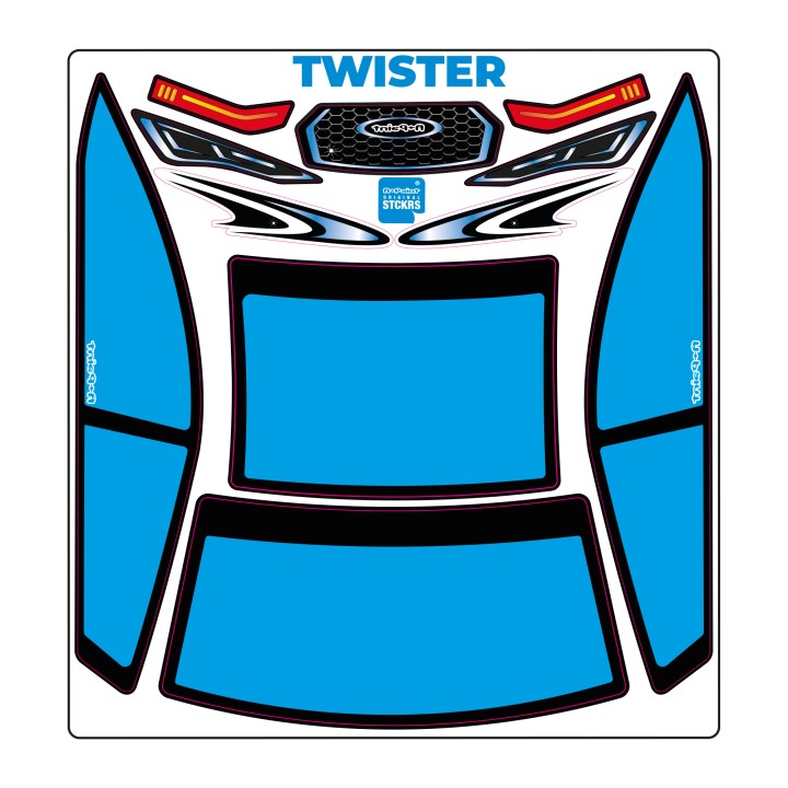 A-Paint Twister Mask-Blue