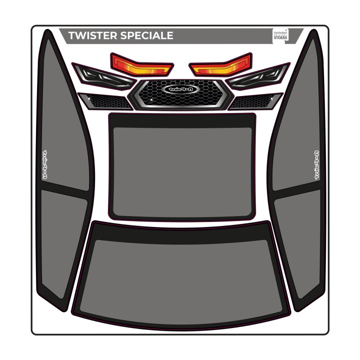 A-Paint Twister Speciale Mask-Grey