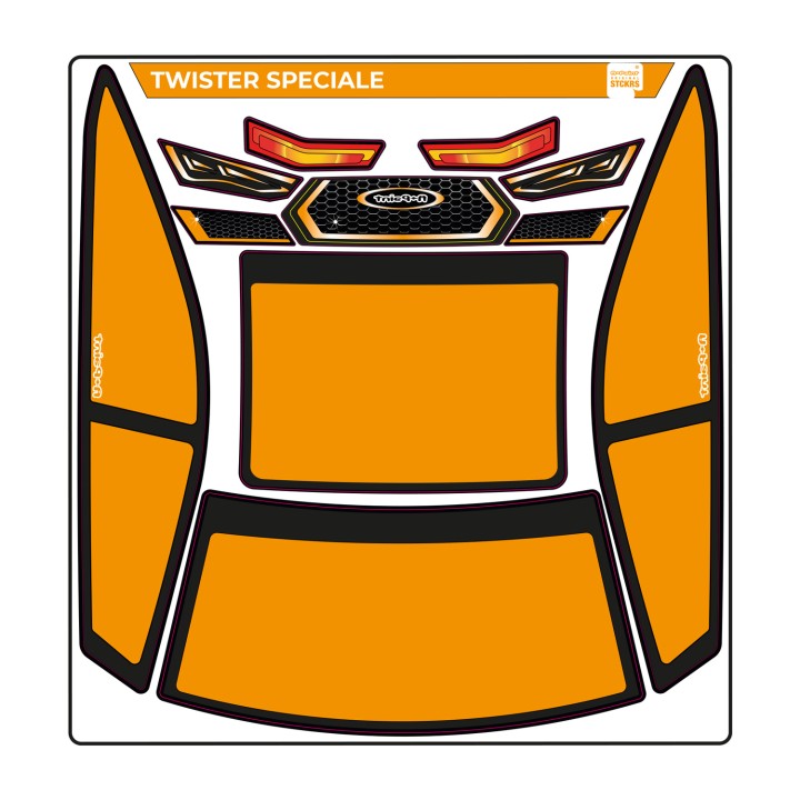 A-Paint Twister Speciale Mask-Orange