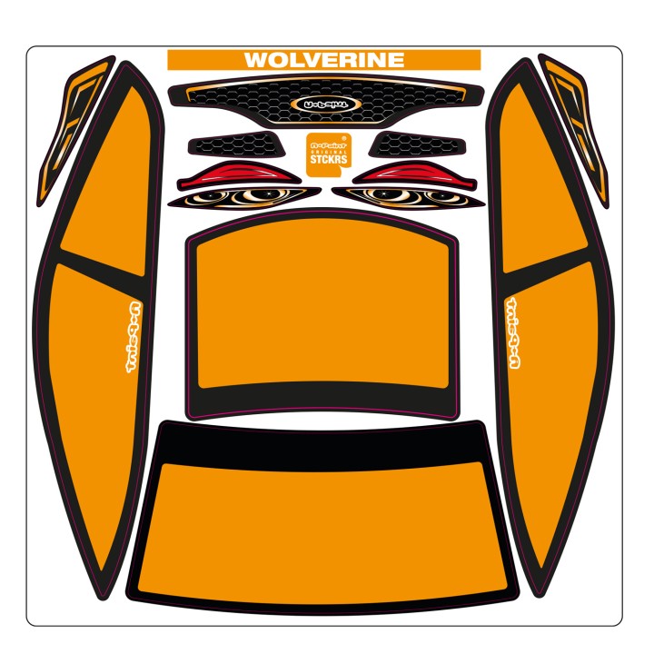 A-Paint Wolverine Mask-Orange