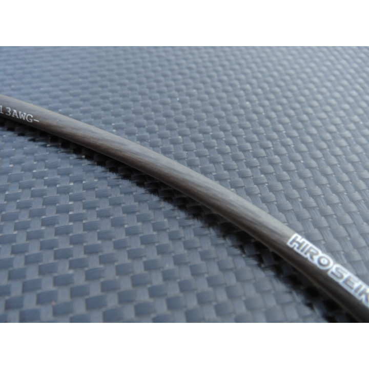 48081 Hiro Seiko Power Cable 13 Awg (60Cm) [Translucent Black]