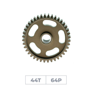 48288 Hiro Seiko Hard Coated Alum. Pinion Gear (Mos2) Dp64-44T