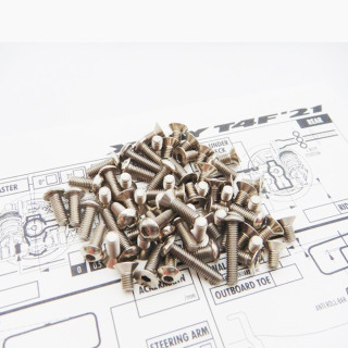 48609 Hiro Seiko T4F’21 Titanium Hex Socket Screw Set (87Pcs)