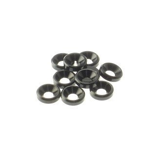 69253 Hiro Seiko 3mm Alloy Countersunk Washer [Black]