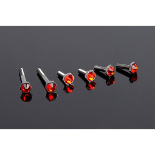 69667 Hiro Seiko Crystal Screw (Ex-1 Kiy) [Red]