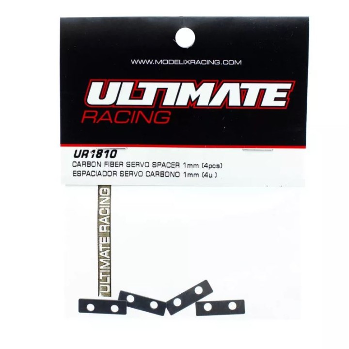 UR1810 Ultimate Carbon Fiber Servo Spacer 1mm (4Pcs)