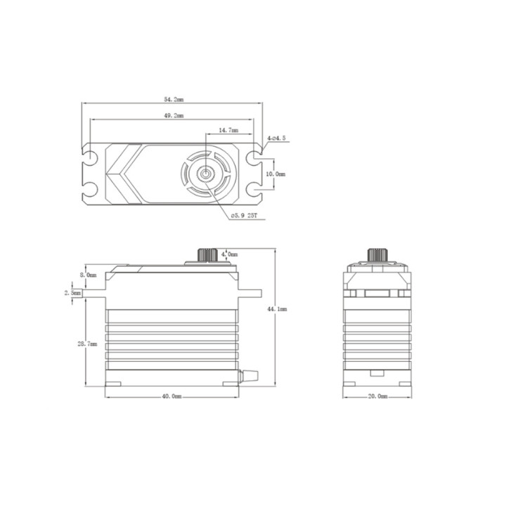 BHX9-R Srt Servo Bhx9 Hv Brushless Reconditionned