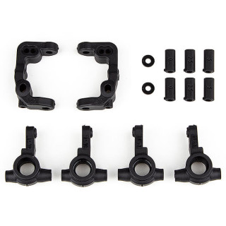 91901 Team Associated RC10B6.4 -1mm Scrub Caster and Steering Blocks