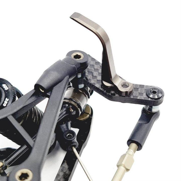RCM-MTC2-CSAF RcMaker Carbon Front Steering Arms for Mugen MTC2