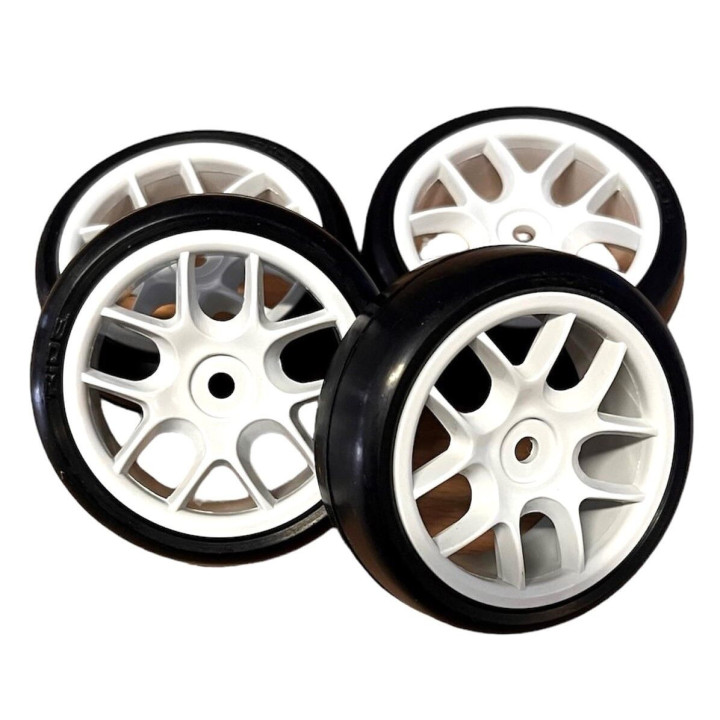 RI-36086 Ride TR09 Slick Tires (belted) on 10-Spoke Wheel Glued (4)