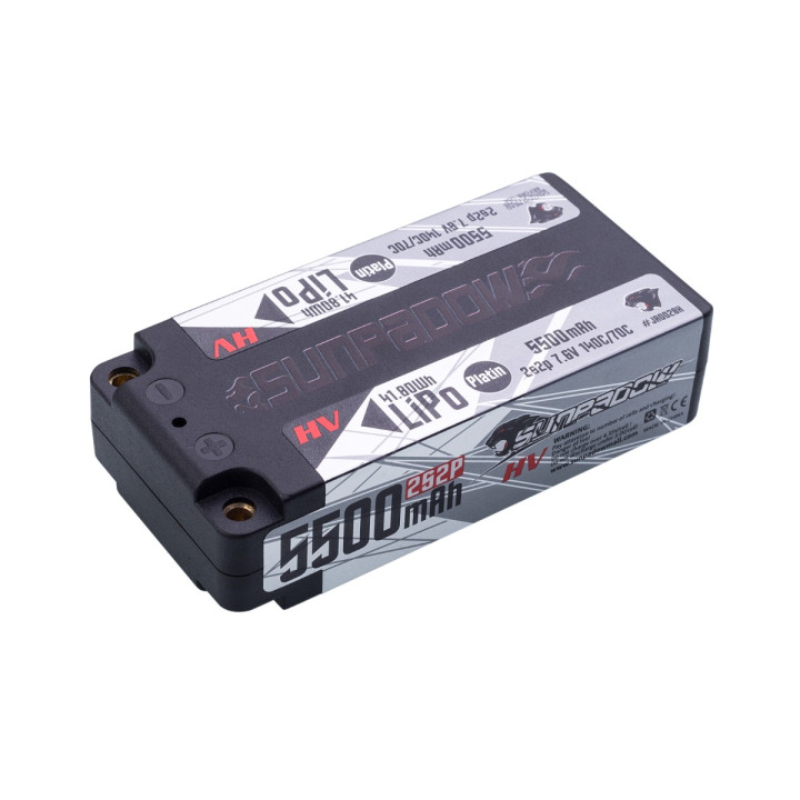 Sunpadow Platin Series Lipo Battery 5500mAh 7.6V 2S2P 140C