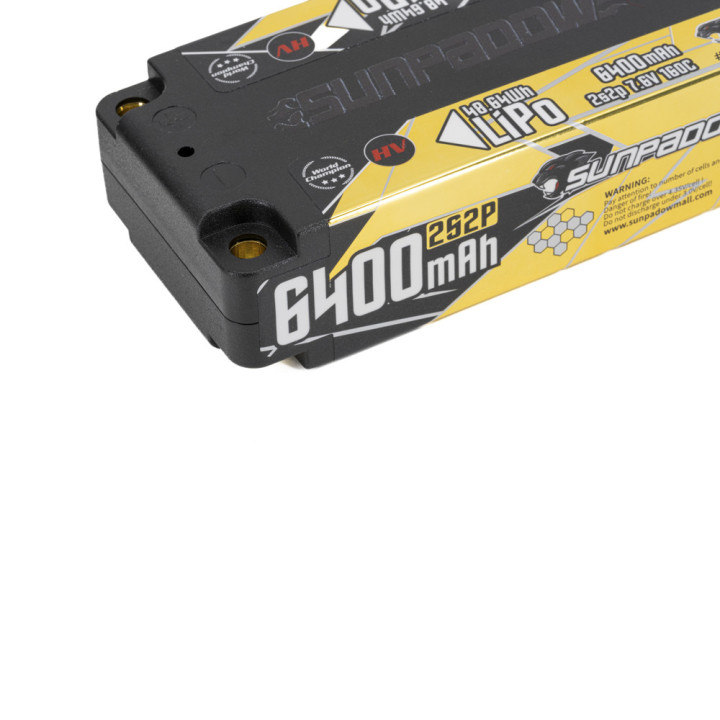 Sunpadow Champion Series Lipo Battery 6400mAh 7.6V 2S2P 160C