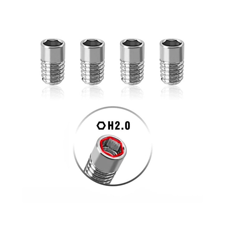 TP-190-3 T-Works 64 Titanium Flexible Set Screw ( M3 x 3mm ) 4pcs.